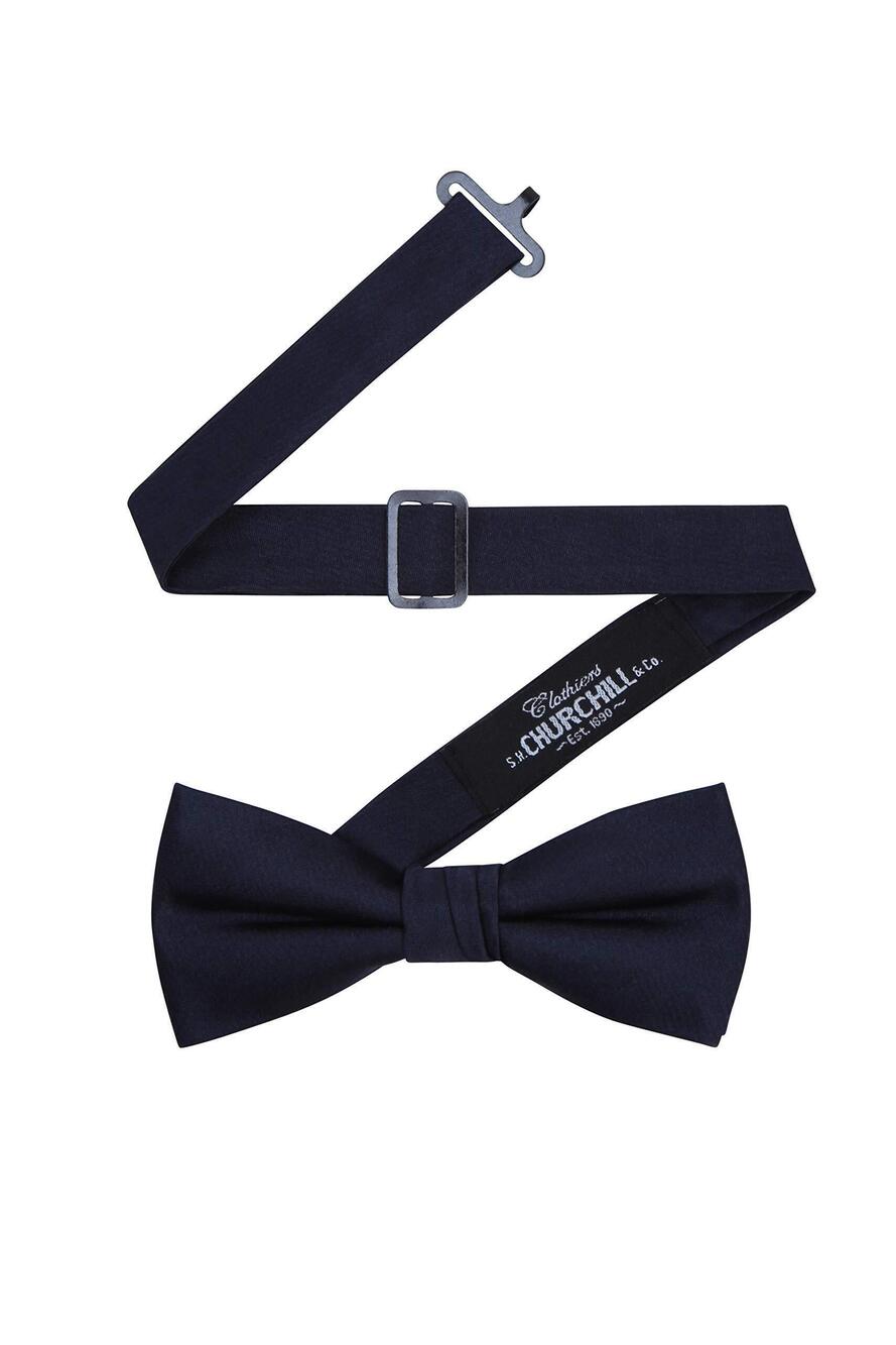 6557 Silk Pre-Tied Bow Tie Navy
